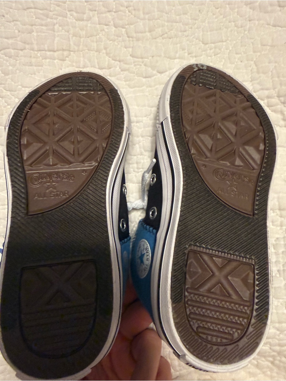 Converse Kids Low Top Sneakers in Blue and Black